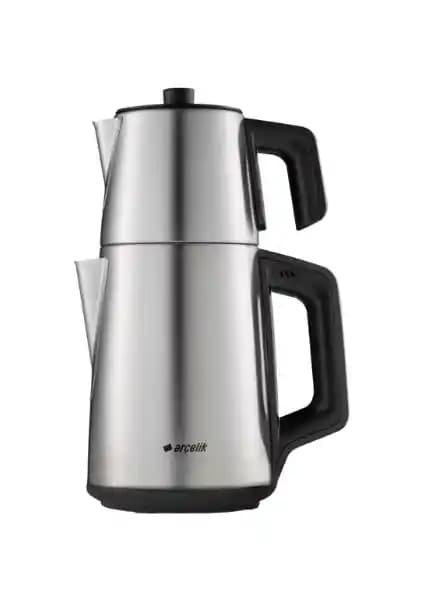 Arçelik 0,7 L Kapasiteli Demlik ve 1,7 L Su Isıtıcı Paslanmaz Çelik Çay Makinesi Özellikleri