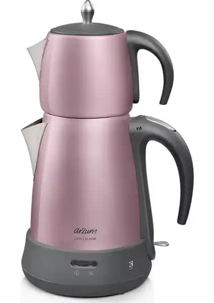 Arzum AR3078 Çaycı Klasik 1650 W Paslanmaz Çelik Tasarımı ve Özellikleri