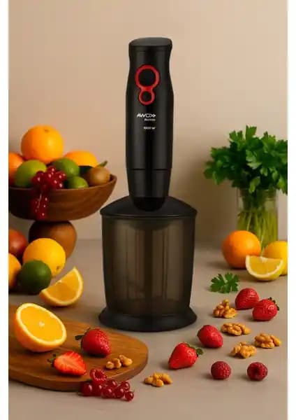 Awox Barmix 3 İn 1 1000 Watt Çıkabilir Çelik Uçlu Blender Seti: Çok Fonksiyonlu Mutfak Yardımı