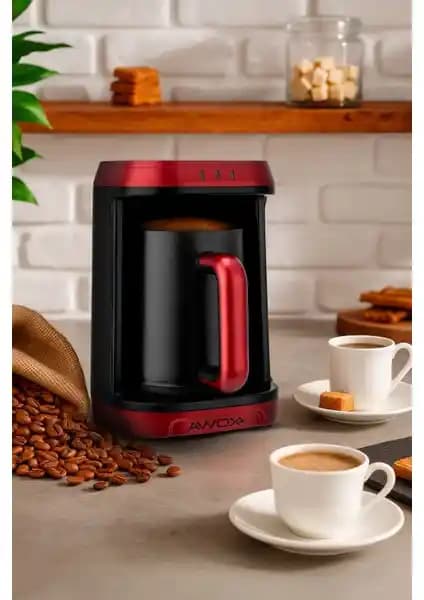 Awox Kafija Türk Kahvesi Makinesi Kırmızı: Güçlü Performans ve Şık Tasarım ile Kahve Keyfi