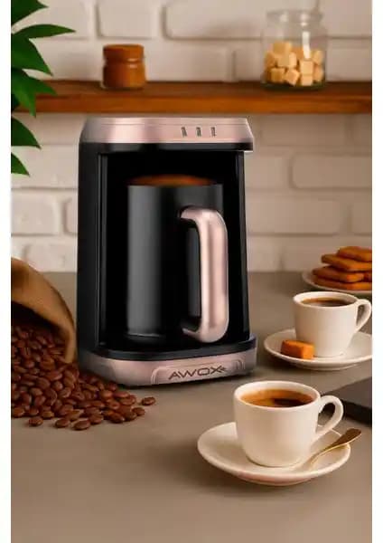 Awox Kafija Türk Kahvesi Makinesi Rose Gold: Şık Tasarım ve Hızlı Kahve Keyfi Sunar