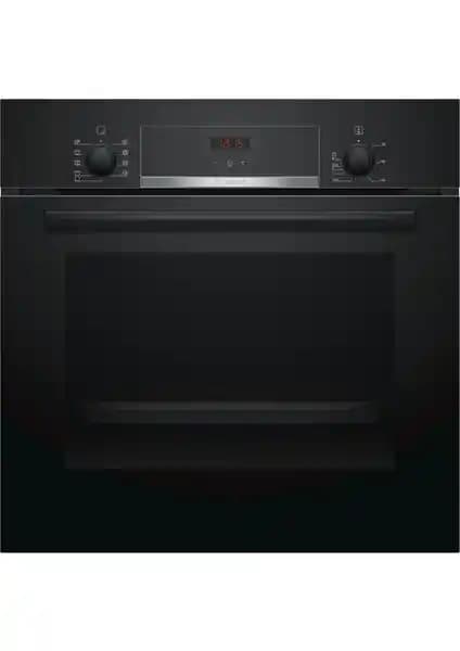 Bosch HBF534EB0T Siyah Ankastre Fırın 66 Litre Geniş İç Hacim ve Çok Program Seçeneğiyle