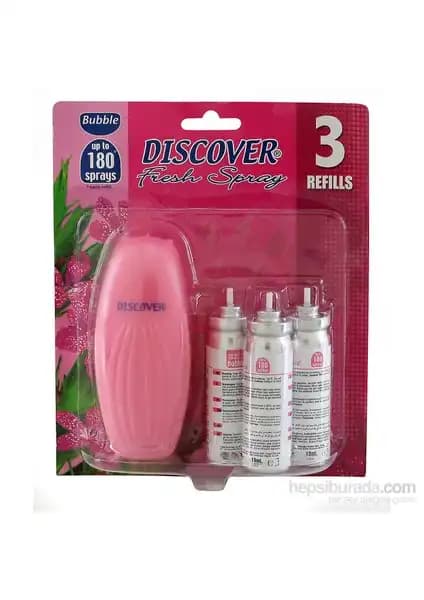 Discover Fresh Sprey Banyo Spreyi Üç Yedekli Farklı Kokularla Uzun Süreli Ferahlık Sağlar