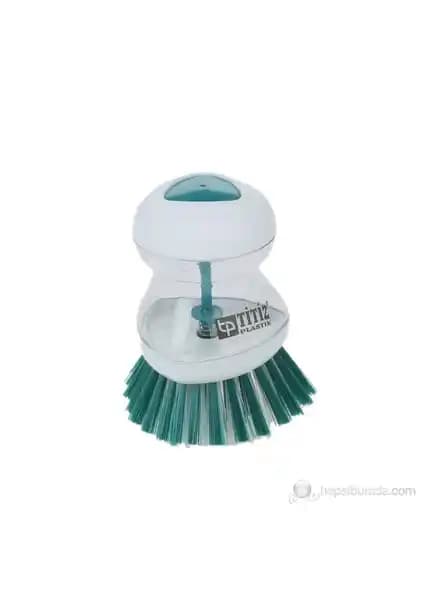 Efemark Deterjan Hazneli Yeşil Bulaşık Fırçası: Pratik ve Ekonomik Temizlik Çözümü