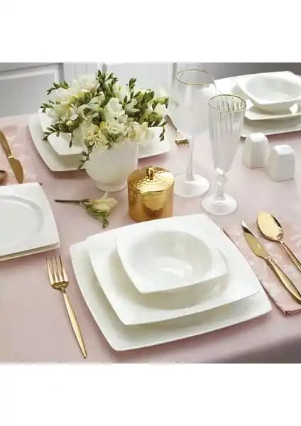 Emsan Fine Bone Meyra 61 Parça 12 Kişilik Porselen Yemek Takımı Detayları ve Özellikleri