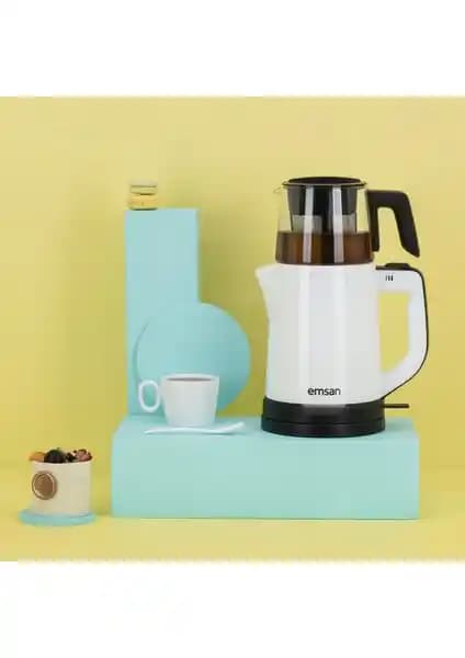 Emsan Handy Pro Beyaz Çay Makinesi: Modern Tasarım ve Pratik Kullanım Özellikleri