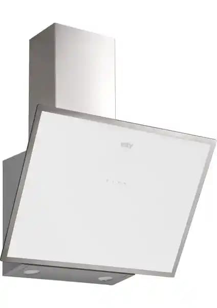 Esty 3473 Beyaz Cam Davlumbaz 60 cm Modern ve Şık Mutfak Aksesuarı