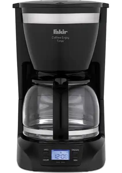Fakir Coffee Enjoy Timer Filtre Kahve Makinesi Siyah 1,25L Kapasite ve Kullanım Kolaylığıyla
