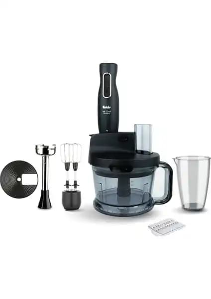 Fakir Mr Chef Quadro Blender Set Antrasit Modern Tasarım ve Çok Fonksiyonlu Kullanım