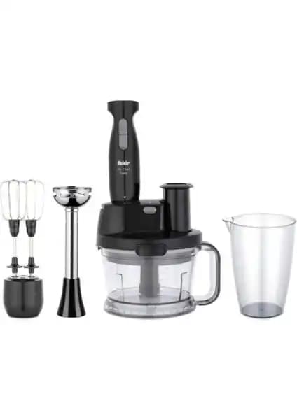 Fakir Mr.chef Trella Siyah Blender Seti: Yüksek Performans ve Çok Fonksiyonlu Kullanım