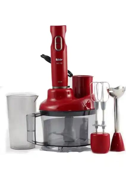 Fakir SMS 410 Kırmızı Blender Seti: Güçlü ve Çok Fonksiyonlu Mutfak Aleti