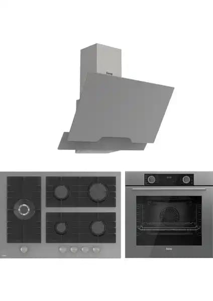 Ferre FryArt BL Modüler Gri Ankastre Seti: Modern Mutfaklar İçin Fonksiyonel ve Şık Çözüm