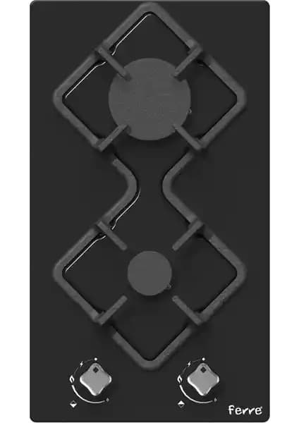 Ferre KA001 Karad Siyah Cam Ankastre Gazlı Ocak Modern ve Güvenilir Mutfak Çözümü