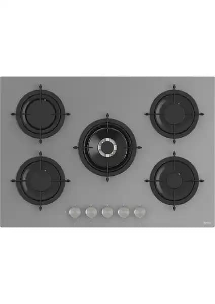 Ferre RS038 Gri Cam Ocak 75 cm modern tasarım ve fonksiyonellik sağlayan gazlı ocak