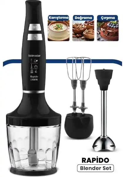 Goldmaster GM-7265 Rapido 1500 W Blender Seti Detaylı İnceleme ve Kullanıcı Yorumları