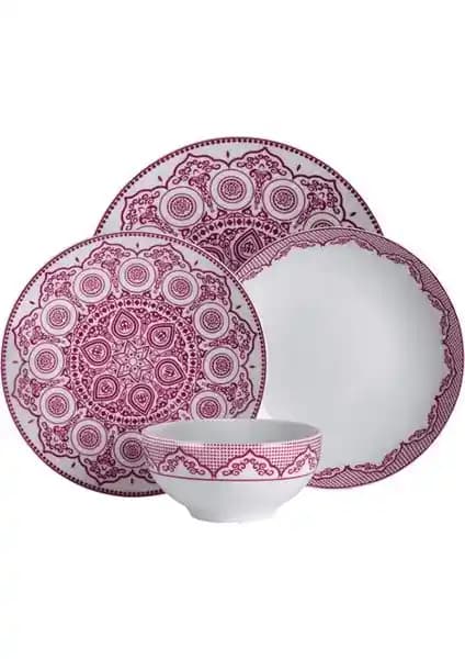 Güral Porselen Atina 24 Parça Porselen Yemek Takımı Şık ve Dayanıklı Tasarım