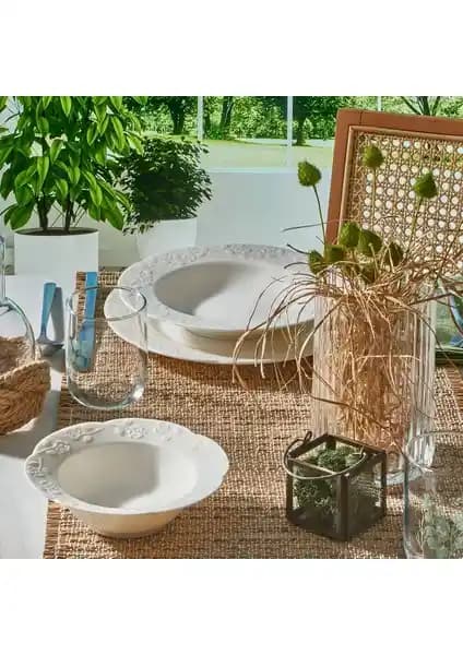 Güral Porselen Carmina 24 Parça 6 Kişilik Yemek Takımı Modern ve Dayanıklı Tasarım