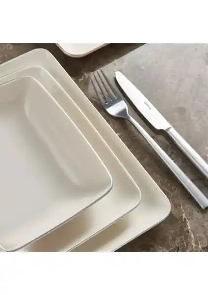 Güral Porselen Kansas 18 Parça Modern Yemek Takımı Şık ve Dayanıklı Tasarım
