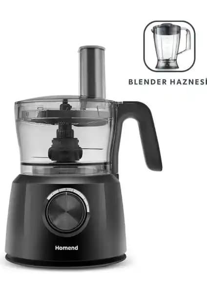 Homend Functionall 2845H Blender Hazneli Mutfak Robotu Siyah Özellikleri ve Kullanıcı Yorumları
