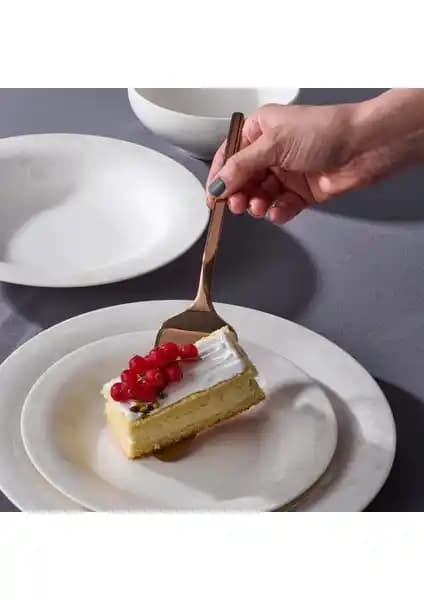 Jumbo Lily 24 Parça 6 Kişilik Bone Yemek Takımı Şık ve Dayanıklı Sofra Seti