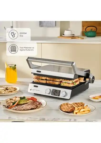 Karaca Compact Steel Pro Sear ve Grill Inox 2007 Çok Fonksiyonlu Mutfak Aleti Özellikleri ve Kullanım Rehberi