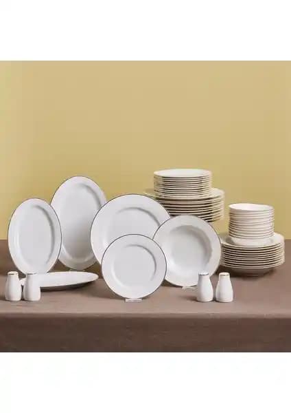 Karaca Elegance Bone Lexi 56 Parça 12 Kişilik Yemek Takımı Şıklık ve Fonksiyonellik