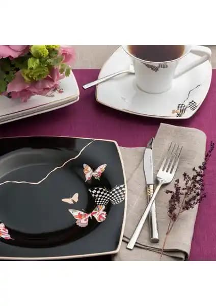 Karaca Fine Pearl Unique 86 Parça 12 Kişilik İnci Yemek Takımı Şık ve Fonksiyonel Tasarım