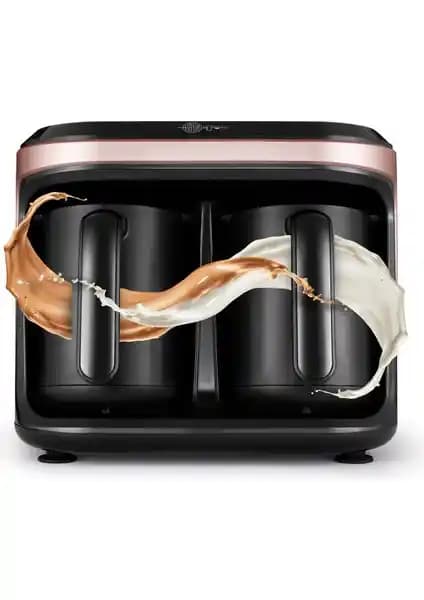 Karaca Hatır Hüps Duet Türk Kahve Makinesi Rosegold Şık Tasarım ve Çok Fonksiyonlu Özellikler