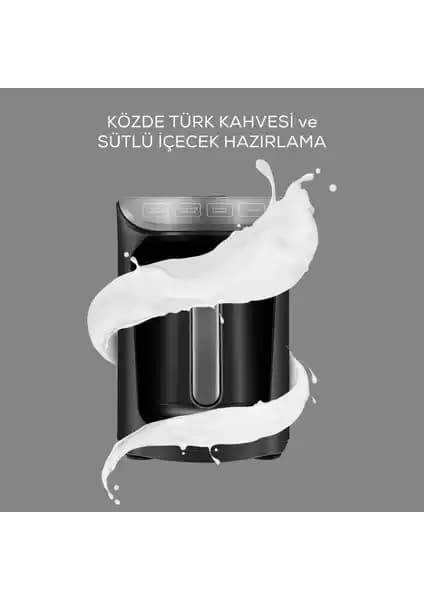 Karaca Hatır Köz Sütlü Türk Kahve Makinesi Antrasit Günlük Kahve Keyfi İçin Uygun