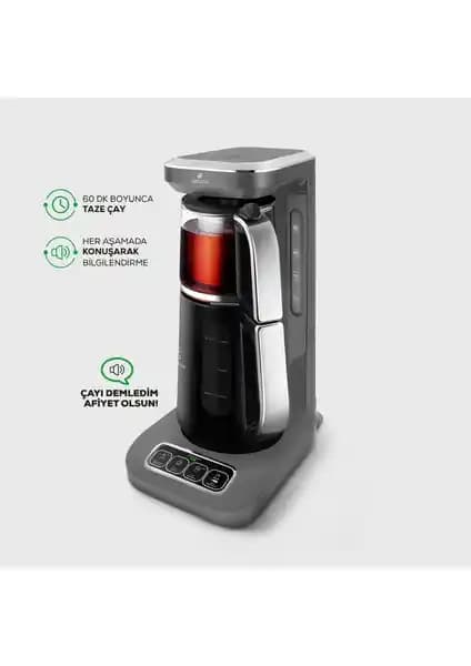 Karaca Robotea Pro 4'ü 1 Arada Konuşan Çay Makinesi: Çok Fonksiyonlu ve Modern Tasarım