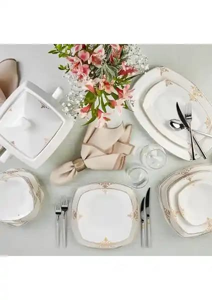 Karaca Square Bone Milania 60 Parça 12 Kişilik Porselen Yemek Takımı Özellikleri ve Kullanımı