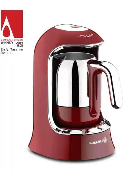 Korkmaz Kahvekolik Kırmızı Otomatik Kahve Makinesi: Modern ve Güvenli Kahve Deneyimi