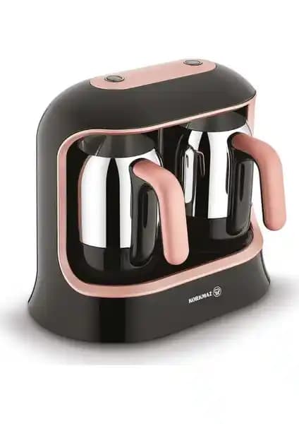 Korkmaz Kahvekolik Twin Siyah Rose Gold Otomatik Kahve Makinesi İnceleme ve Özellikleri