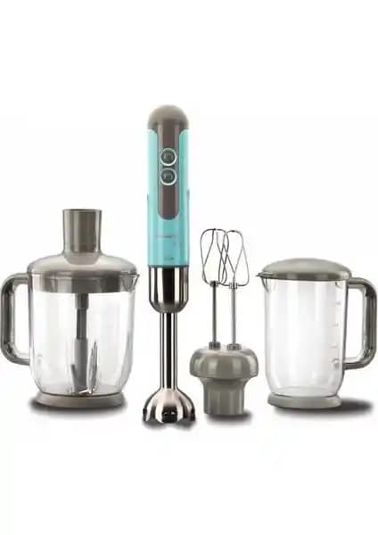 Korkmaz Mia Mega Lavanta Blender Seti yüksek performans ve dayanıklılık sağlayan çok fonksiyonlu mutfak cihazı