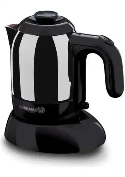 Korkmaz Mia Siyah Çelik Elektrikli Cezve: Modern Tasarım ve Fonksiyonellik Sağlayan Mutfak Aleti