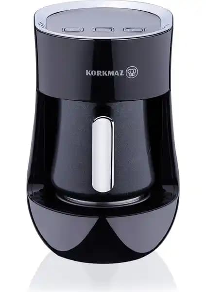 Korkmaz Otantik Siyah Kahve Makinesi Modern Tasarım ve Fonksiyonellik Bir Arada