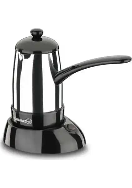 Korkmaz Smart Parlak InoxSiyah Elektrikli Cezve: Modern Kahve Deneyimi İçin İdeal Tercih