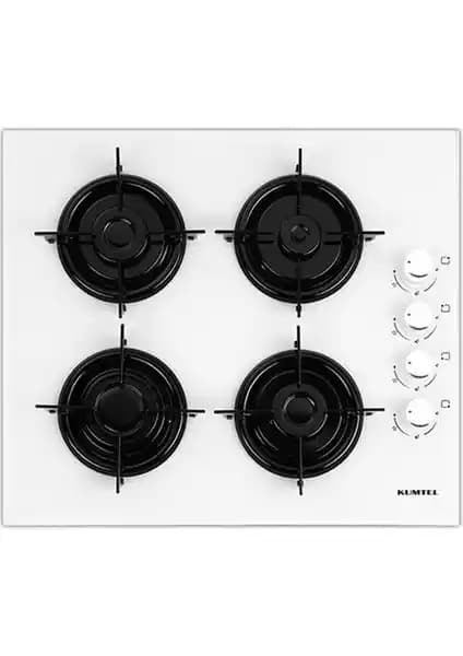 Kumtel 40-Tahdf Beyaz Ankastre Ocak Modern ve Güvenli Mutfak Tasarımı İçin Uygun