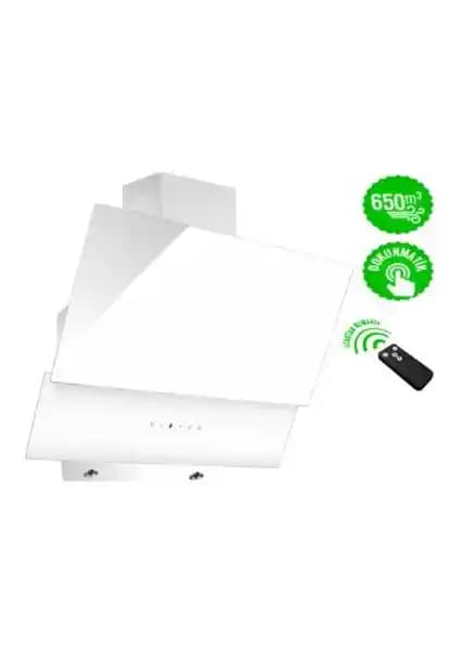 Kumtel KO-735 Uzaktan Kumandalı Beyaz Davlumbaz Modern ve Şık Tasarımıyla Mutfaklara Uyum Sağlar