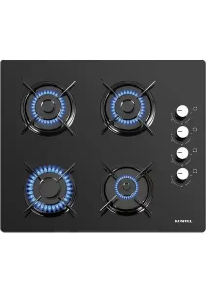 Kumtel Siyah Cam Set Üstü Ocak KO-40 TSHDF: Modern ve Güvenli Mutfak Çözümü