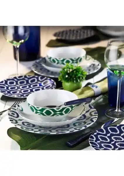 Kütahya Porselen 24 Parça 6 Kişilik Yemek Takımı Estetik ve Dayanıklılığı Bir Arada Sunar