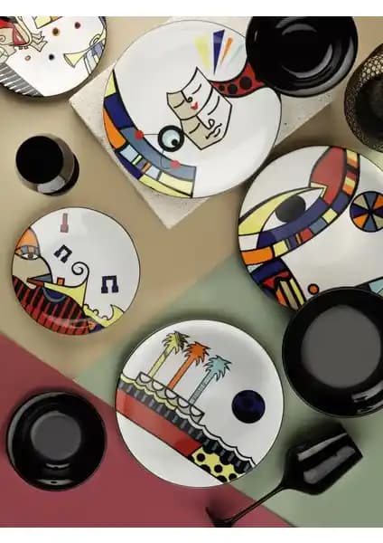 Kütahya Porselen Free Time 24 Parça Yemek Seti ile Şık ve Dayanıklı Sofralar