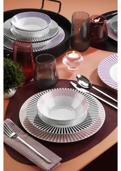 Kütahya Porselen Leonberg 18 Parça 6 Kişilik Yemek Seti Şık ve Dayanıklı Tasarımıyla Öne Çıkıyor