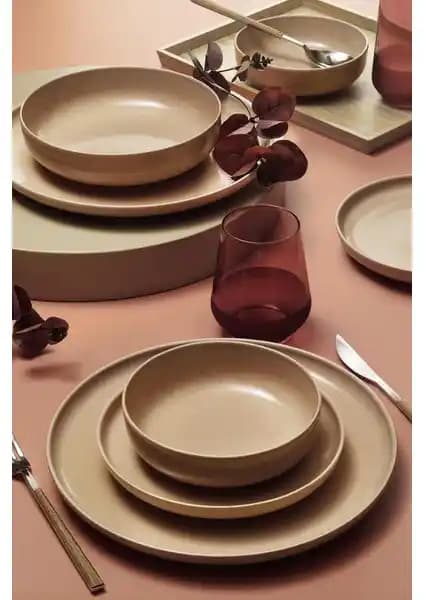 Kütahya Porselen Moderna 16 Parça Yemek Takımı Dört Kişilik Şık ve Dayanıklı Tasarım