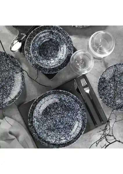 Kütahya Porselen Nanokrem 24 Parça Yemek Seti 6 Kişilik Modern ve Dayanıklı Tasarım