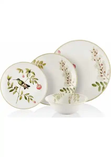 Mia Viona Porselen 24 Parça Yemek Seti Şık ve Dayanıklı Tasarımıyla Mutfaklarınız İçin