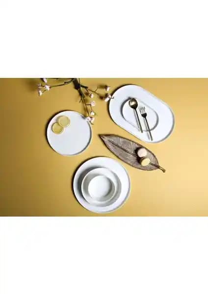 Porland Chopin Alumilite 27 Parça 6 Kişilik Modern ve Dayanıklı Porselen Yemek Takımı