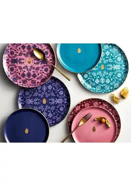 Porland Glamorous Servis Sunum Seti: Renkli ve Şık Tasarımıyla Sofralarınıza Estetik Katın