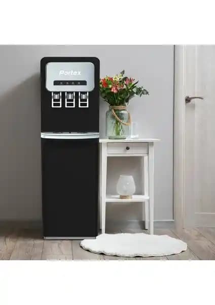 Portex Arıtmalı Su Sebili 3 Musluklu Şık Tasarımı ve Gelişmiş Filtrasyon Özelliğiyle