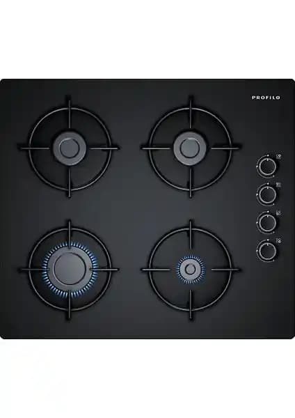 Profilo OO36P6O10D Siyah Cam Ankastre Gazlı Ocak Modern ve Güvenilir Mutfak Çözümü